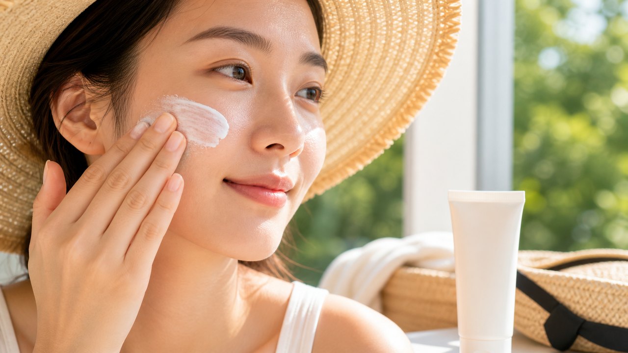 Sử dụng kem chống nắng để bảo vệ da khỏi sự tấn công của tia UV