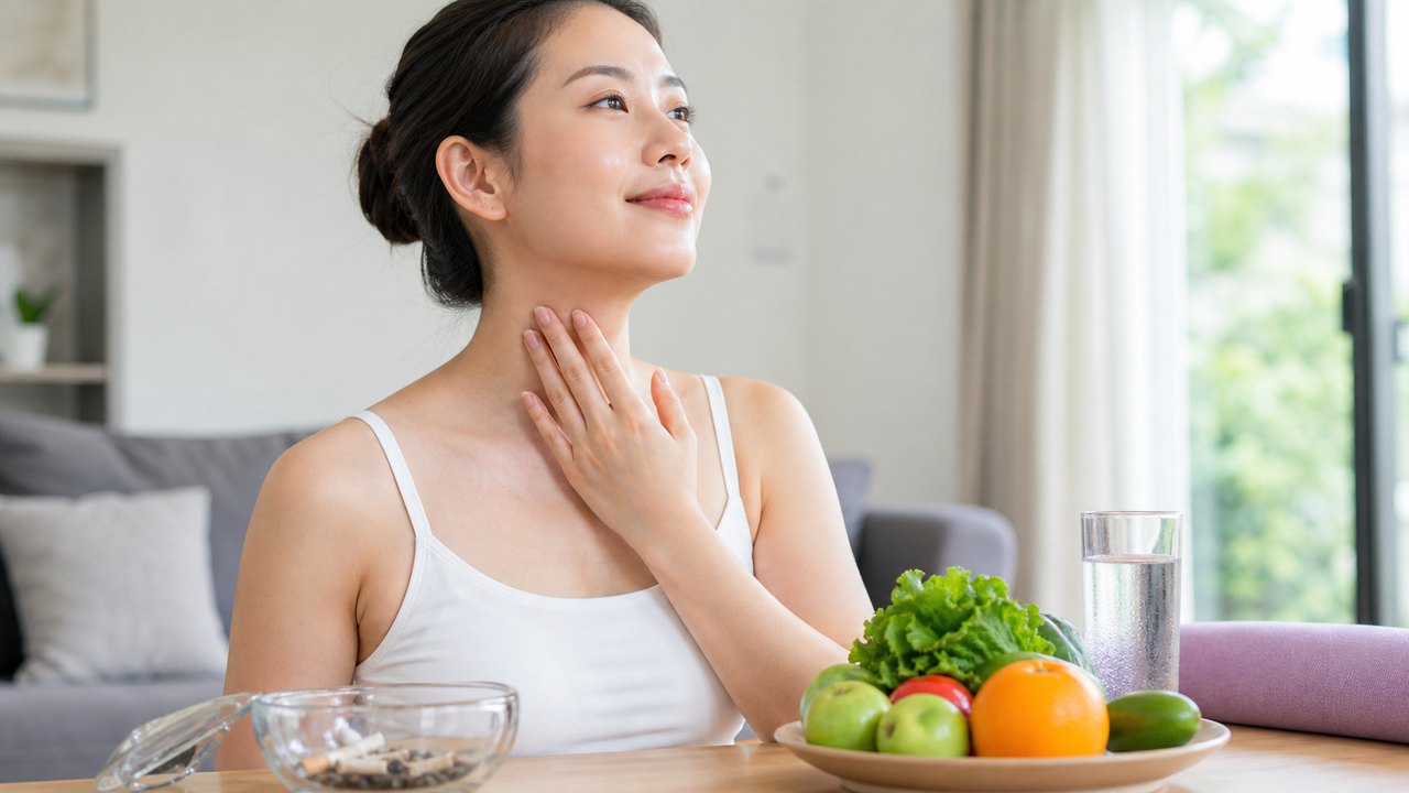 Bỏ hút thuốc giúp giảm hình thành nếp nhăn ở cổ