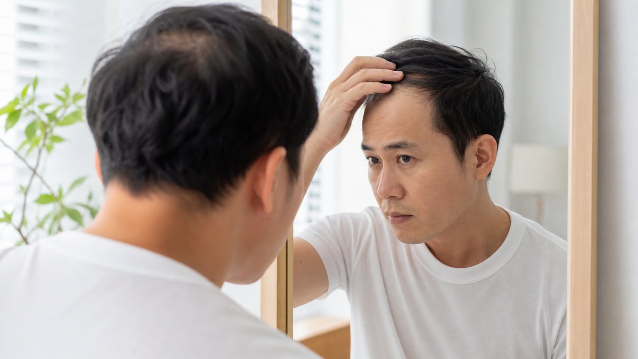 Rụng tóc do nội tiết và di truyền thường tiến triển từ từ, dễ bị bỏ qua ở giai đoạn đầu.