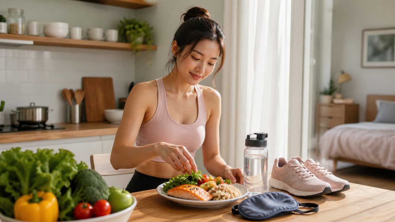 Ăn đủ chất, ngủ đều và vận động vừa sức là nền tảng chăm sóc nội tiết an toàn.