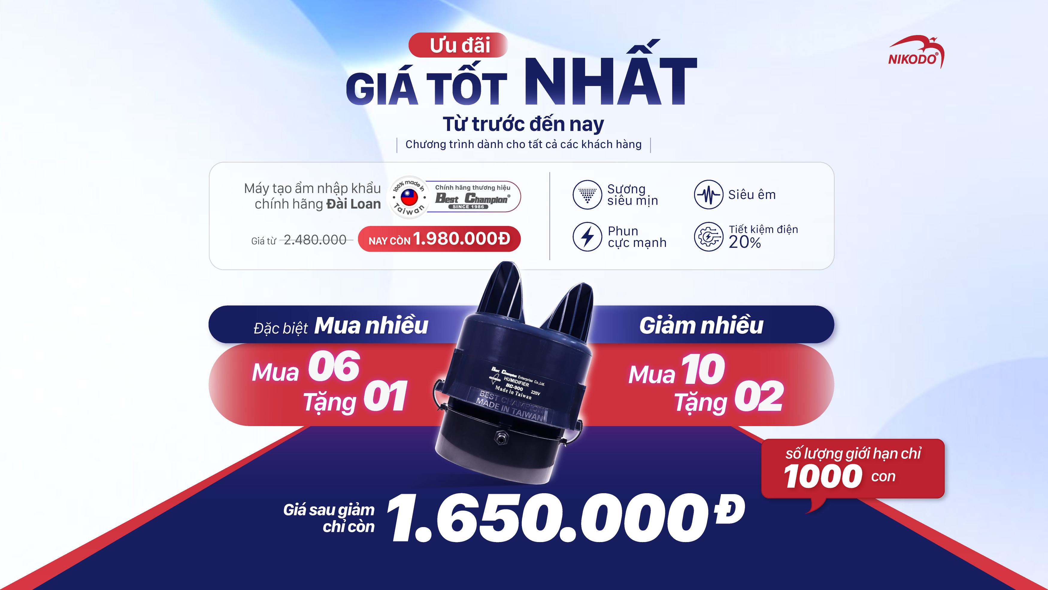 MÁY PHUN SƯƠNG CHÍNH HÃNG ĐÀI NAY CHỈ CÒN 1.XXX K!!