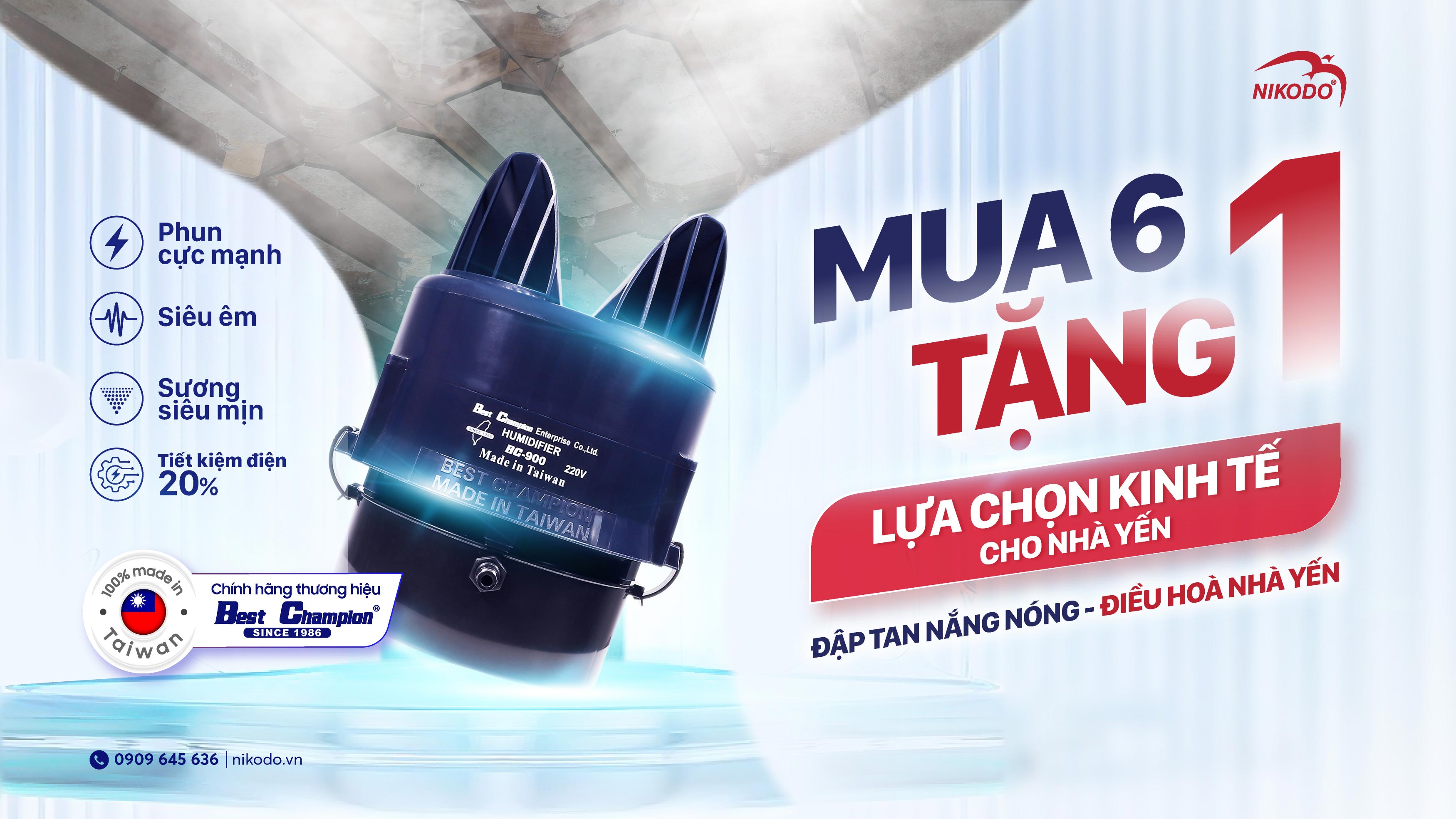 Mua 6 Tặng 1 – ưu đãi cực hot cho nhà yến mùa nắng nóng