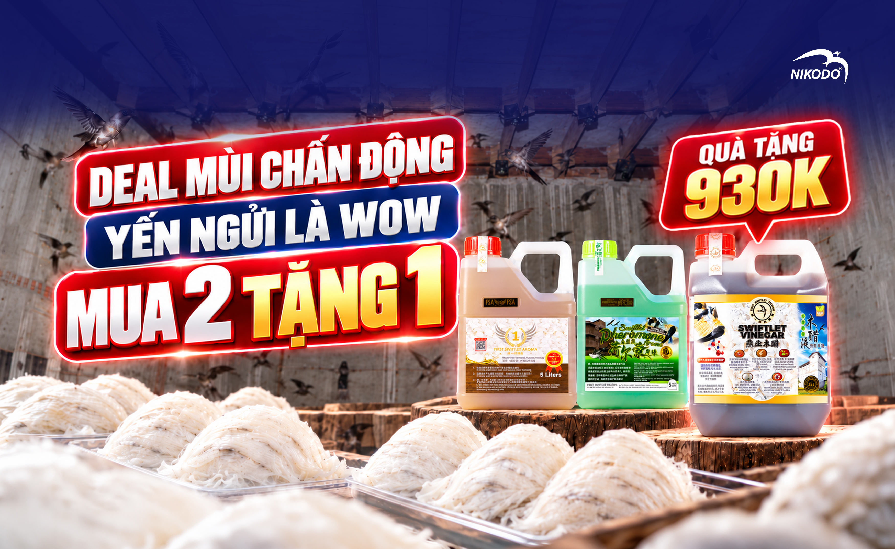 🎁 [HOT] Mua 2 Tặng 1: Combo Tạo Mùi Aroma Nhập Khẩu Malaysia & Tặng Ngay Giấm Gỗ Vinegar 930K