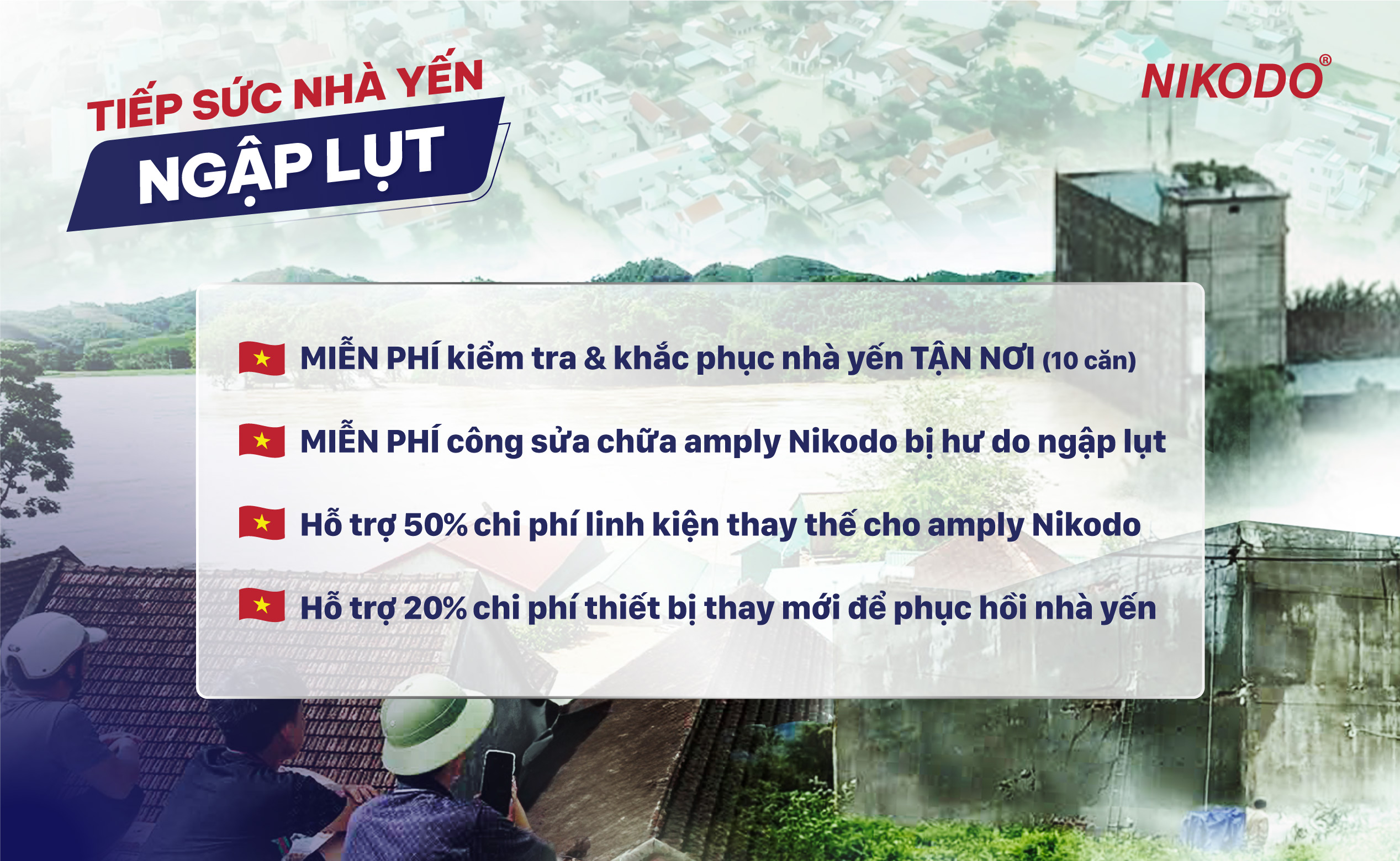 NIKODO TIẾP SỨC NHÀ YẾN NGẬP LỤT