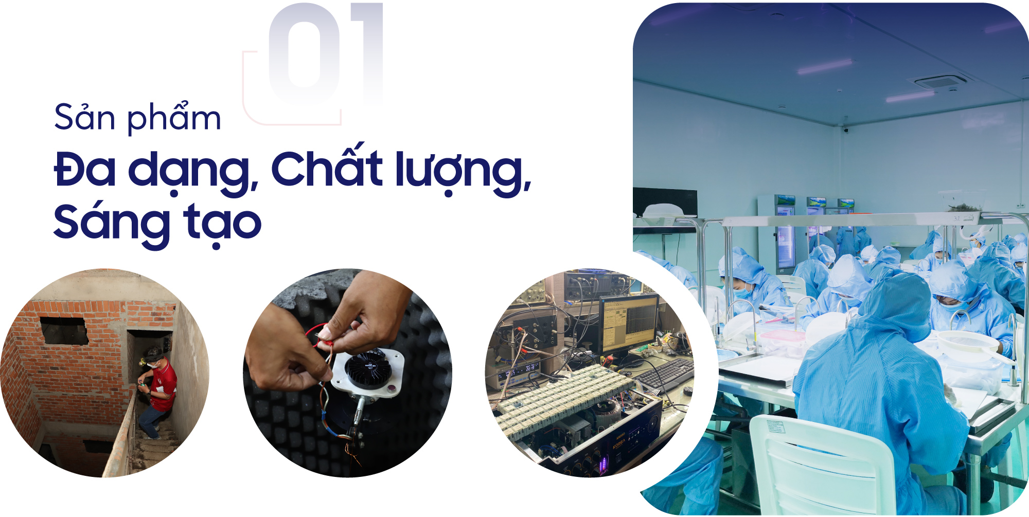 Sản phẩm đa dạng, chất lượng, sáng tạo