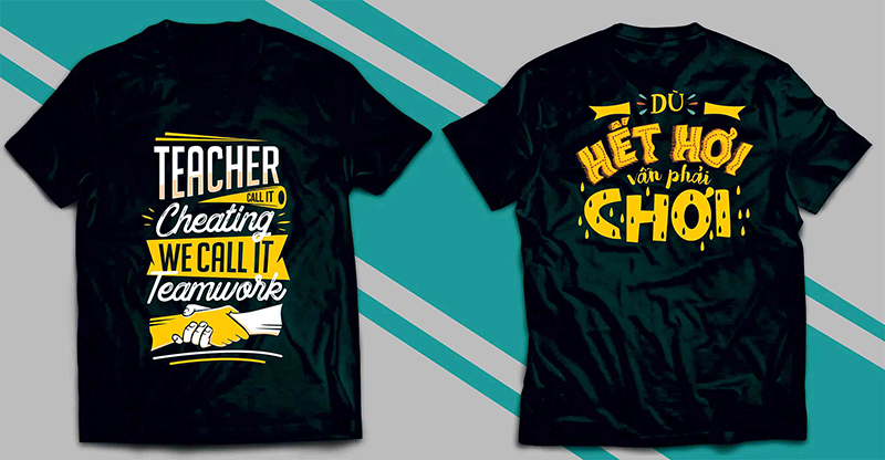In áo thun với công nghệ in nhanh