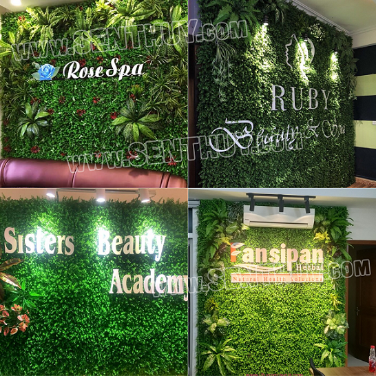 BACKDROP CỎ, VÁCH CỎ NHÂN TẠO GẮN CHỮ NỔI CỰC ĐẸP