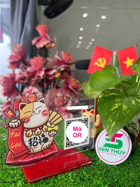 Bảng mica in qr theo yêu cầu, in mã qr ngân hàng chất liệu mica bền đẹp, in siêu tốc - QR003