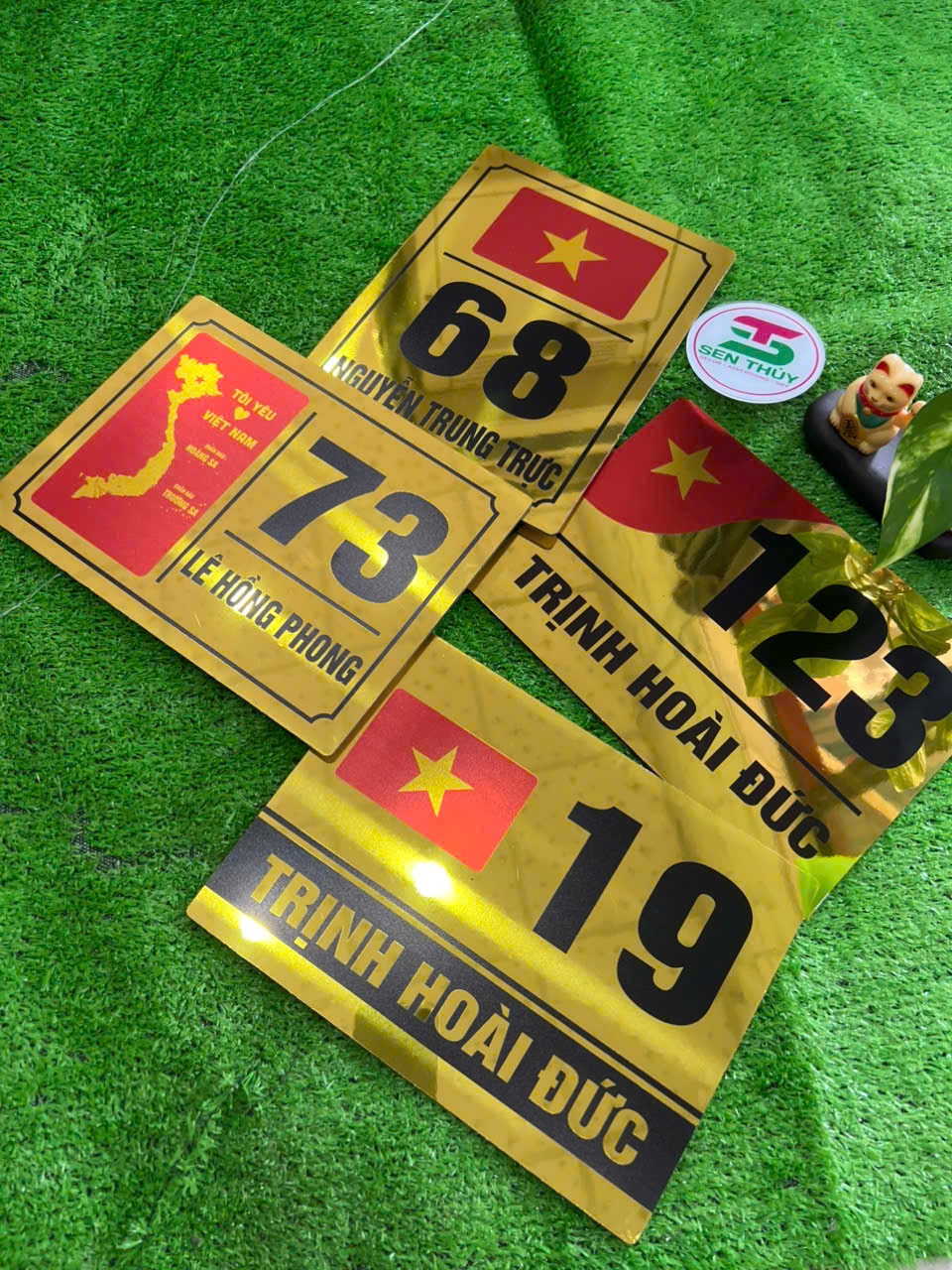 Bảng Số Nhà HÌNH LÁ CỜ VIỆT NAM ALU IN UV - BSN020