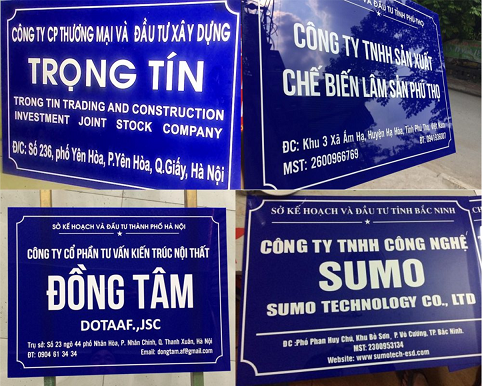 BẢNG MICA CÔNG TY DÁN DECAL LẤY NGAY, RẺ, BỀN ĐẸP