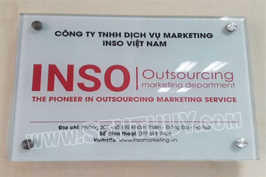 BIỂN KÍNH CÔNG TY, QUẢNG CÁO DÁN DECAL ĐẸP MỊN, LẤP LÁNH