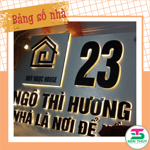 Bảng Số Nhà Đèn Led