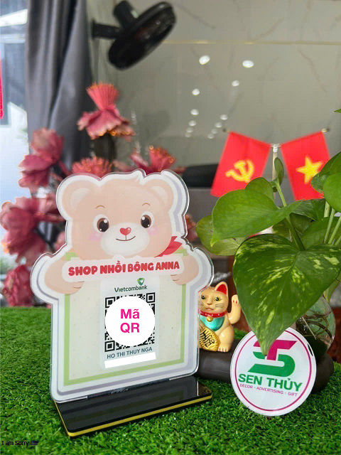 Bảng mica in qr theo yêu cầu, in mã qr ngân hàng chất liệu mica bền đẹp, in siêu tốc - QR004