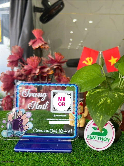 Bảng mica in qr theo yêu cầu, in mã qr ngân hàng chất liệu mica bền đẹp, in siêu tốc - QR013