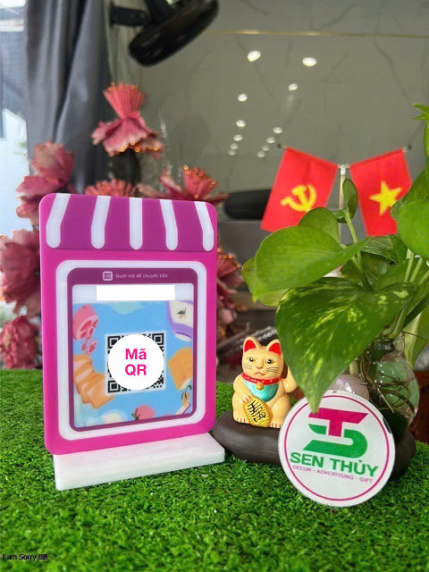 Bảng mica in qr theo yêu cầu, in mã qr ngân hàng chất liệu mica bền đẹp, in siêu tốc - QR012