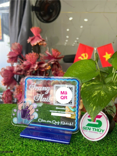 Bảng mica in qr theo yêu cầu, in mã qr ngân hàng chất liệu mica bền đẹp, in siêu tốc - QR013