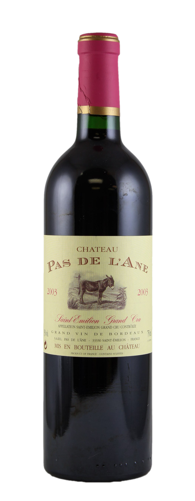 CHÂTEAU PAS DE L'ANE SAINT-ÉMILION GRAND CRU , Merlot - Cabernet Franc
