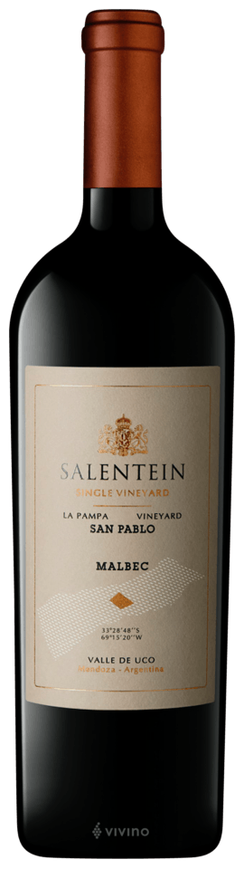 BODEGAS SALENTEIN SINGLE VINEYARD MALBEC, Malbec 2018