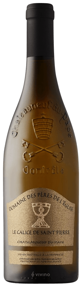 DOMAINE DES PERES DE L'EGLISE "LE CALICE DE SAINT PIERRE",Grenache , Syrah , Mourvedre