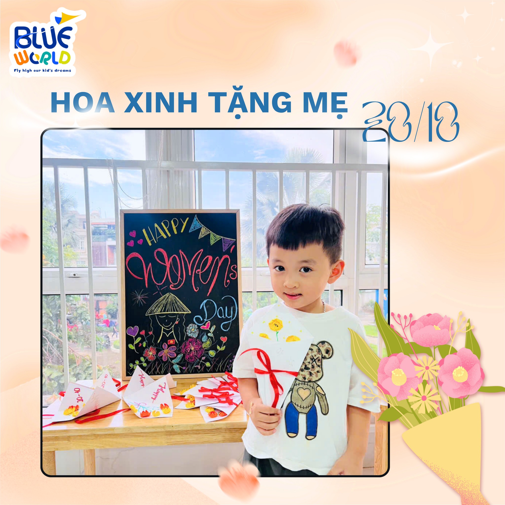 🌸 BÉ CON LÀM HOA – GỬI NGÀN YÊU THƯƠNG ĐẾN MẸ 🌸 BÉ CON LÀM HOA – GỬI NGÀN YÊU THƯƠNG ĐẾN MẸ
