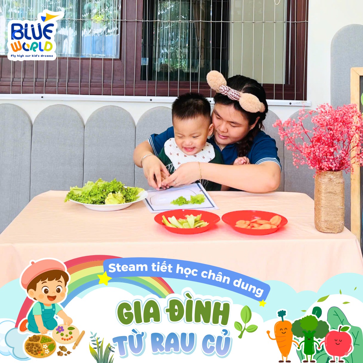 KHI “RAU CỦ” HÓA THÂN THÀNH GIA ĐÌNH NGỘ NGHĨNH CỦA CÁC BÉ BEE 1!