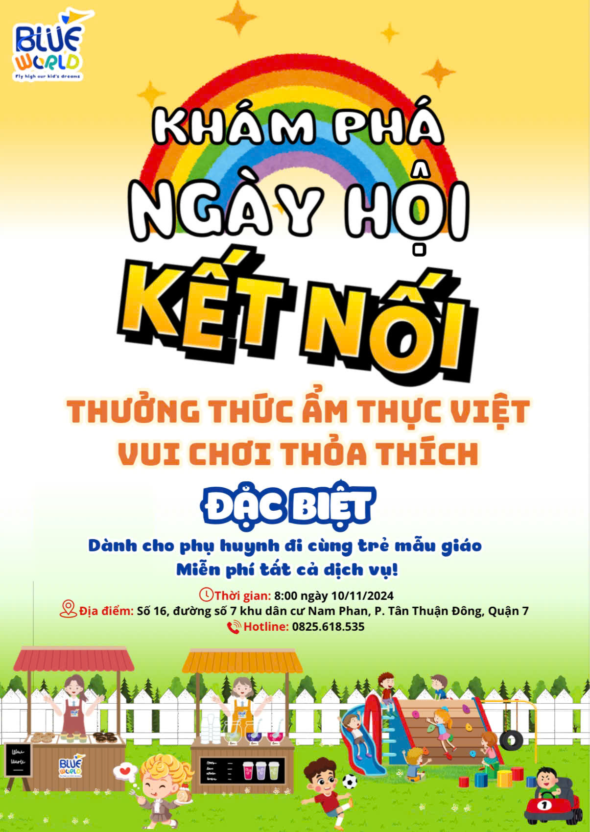 ĐĂNG KÍ NGAY ĐỂ KHÁM PHÁ NGÀY HỘI KẾT NỐI CÙNG BLUEWORLD PRESCHOOL!