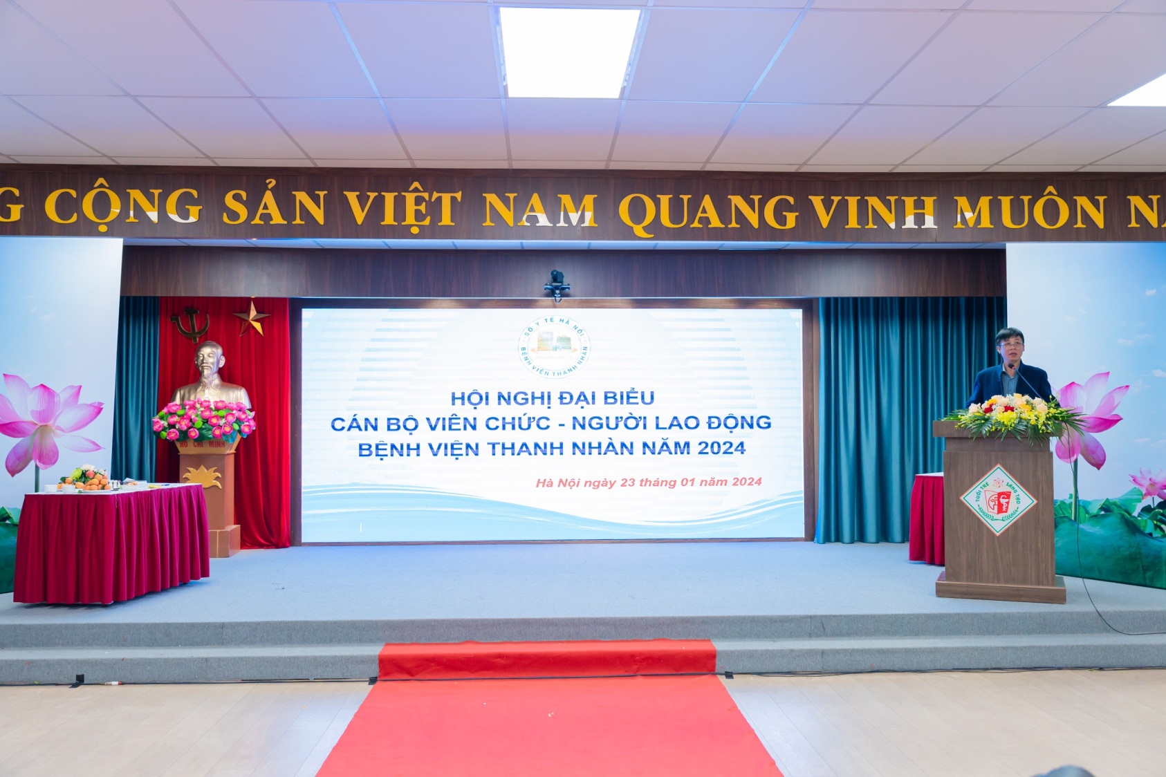 HỘI NGHỊ ĐẠI BIỂU CÁN BỘ VIÊN CHỨC – NGƯỜI LAO ĐỘNG  BỆNH VIỆN THANH NHÀN NĂM 2024