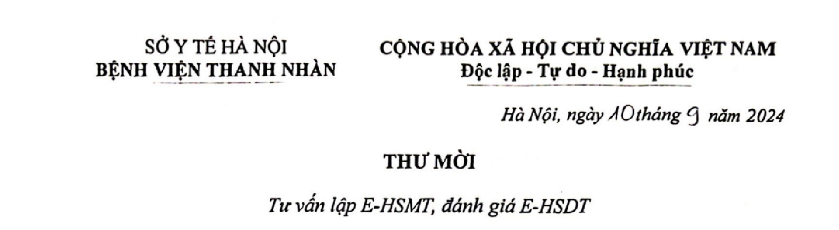Tư vấn lập E-HSMT, đánh giá E-HSDT