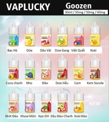 Giới thiệu và review chi tiết chai juice Vaplucky Goozen Saltnic (30ml / 35mg / 50mg / 60mg)