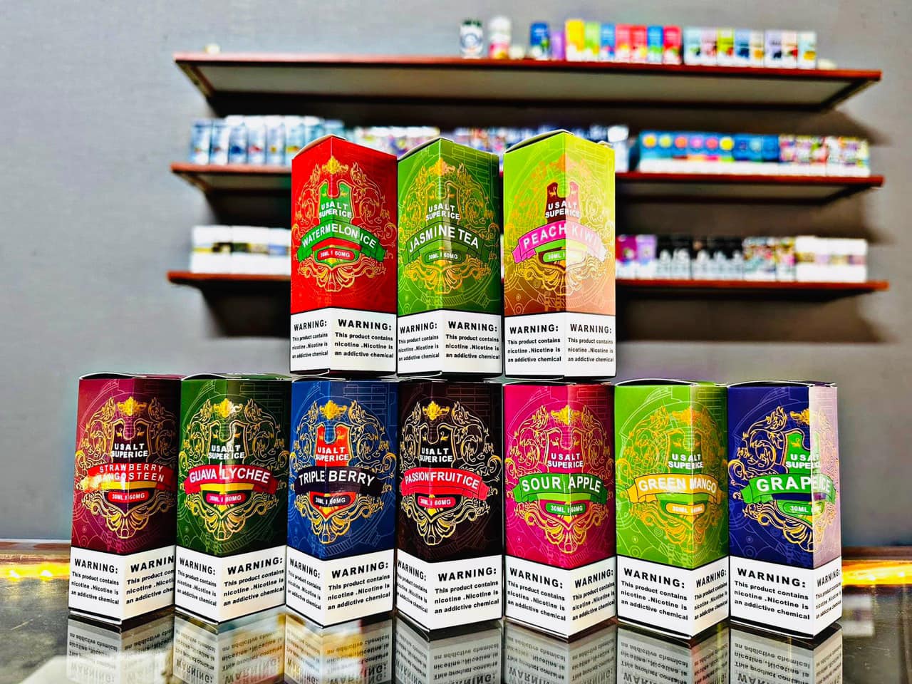 Giới thiệu và review chi tiết chai juice Usalt Super Ice Saltnic (30ml / 60mg)