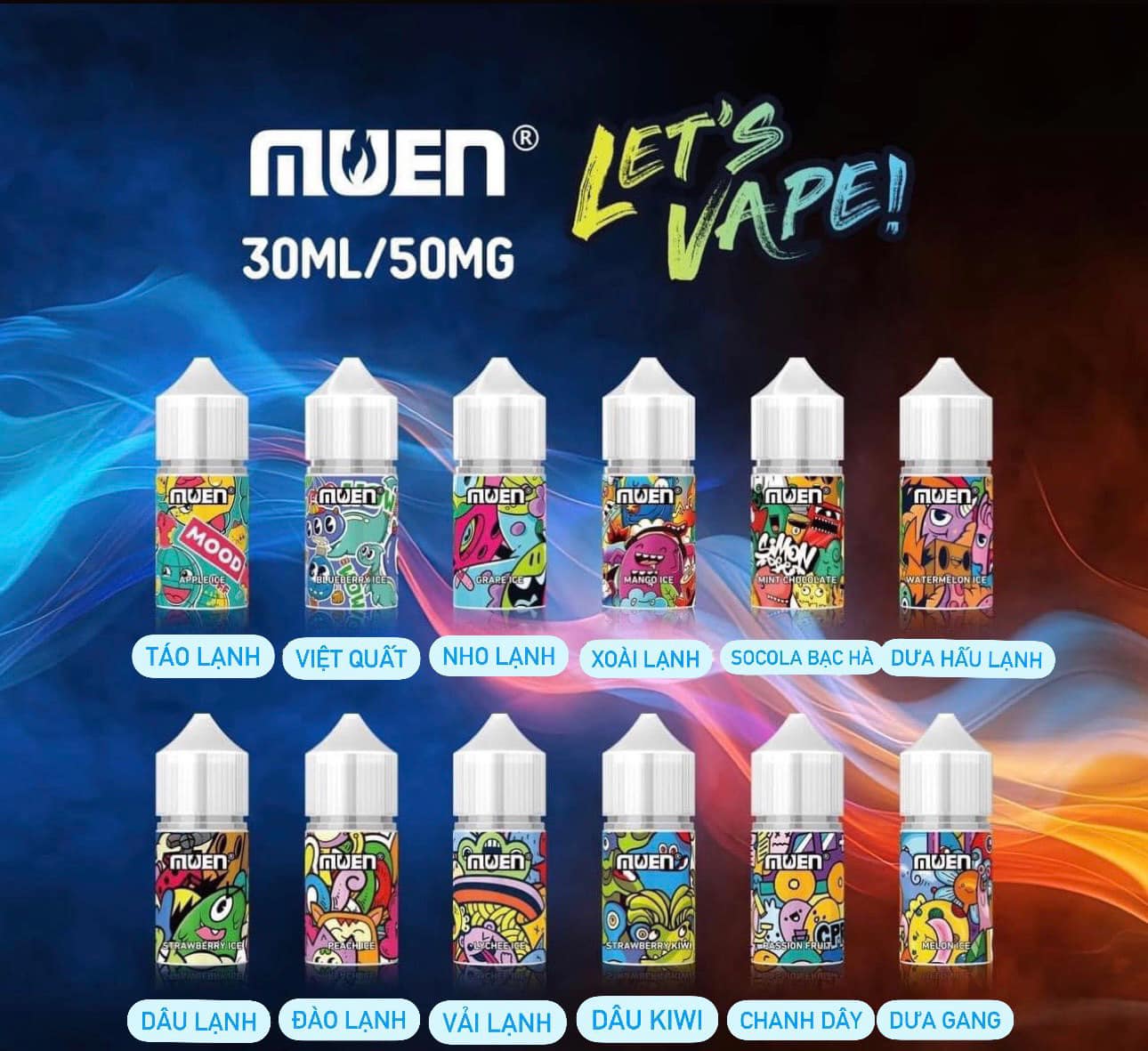 Đánh giá và review chi tiết chai juice Muen Saltnic (30ml / 50mg)