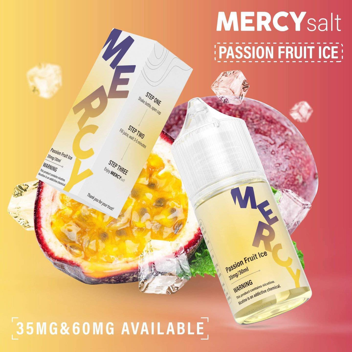Giới thiệu và review chi tiết chai juice Mercy Salt 30ml (35mg/60mg)