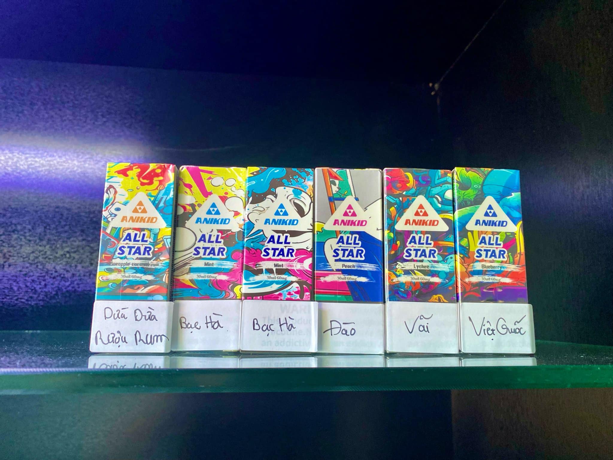 Giới thiệu và review chai juice Anikid All Star Saltnic (30ml / 40mg / 60mg)