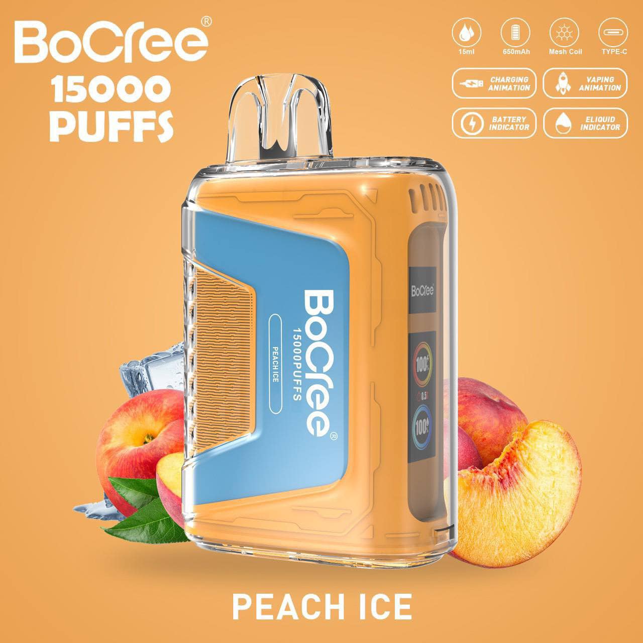 Giới thiệu và đánh giá chi tiết Pod 1 lần Bocree 15000 Hơi (50mg)
