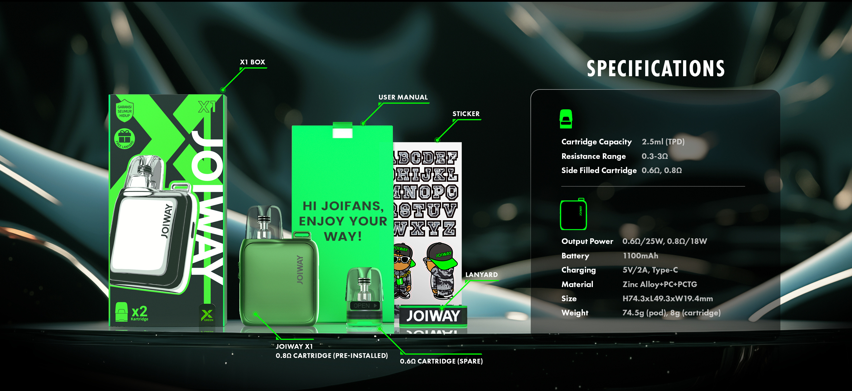 Joiway X1 30W Pod Kit