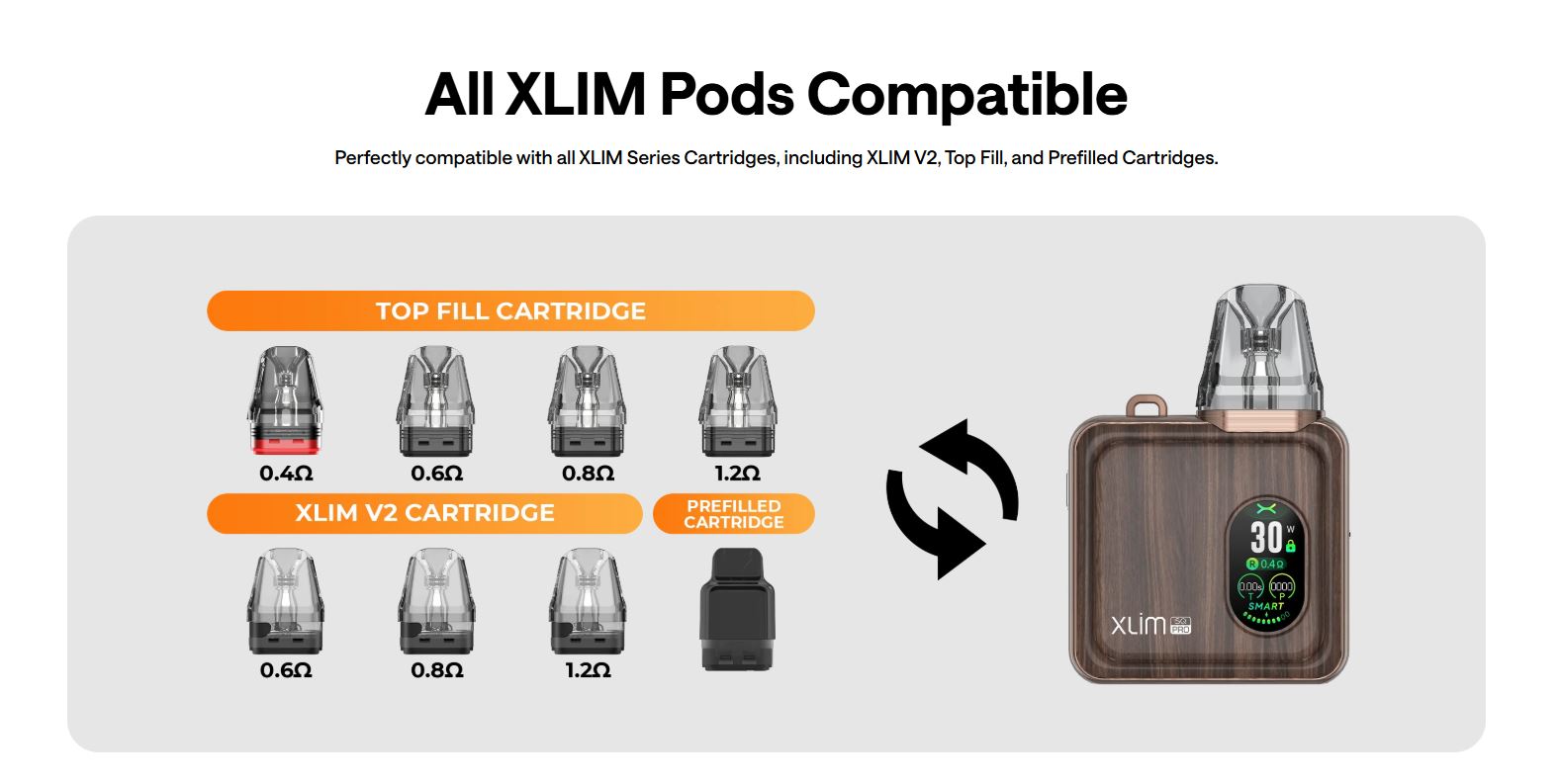 Đầu Pod Thay Thế Cho Máy Oxva Xlim SQ Pro Pod Kit 30W