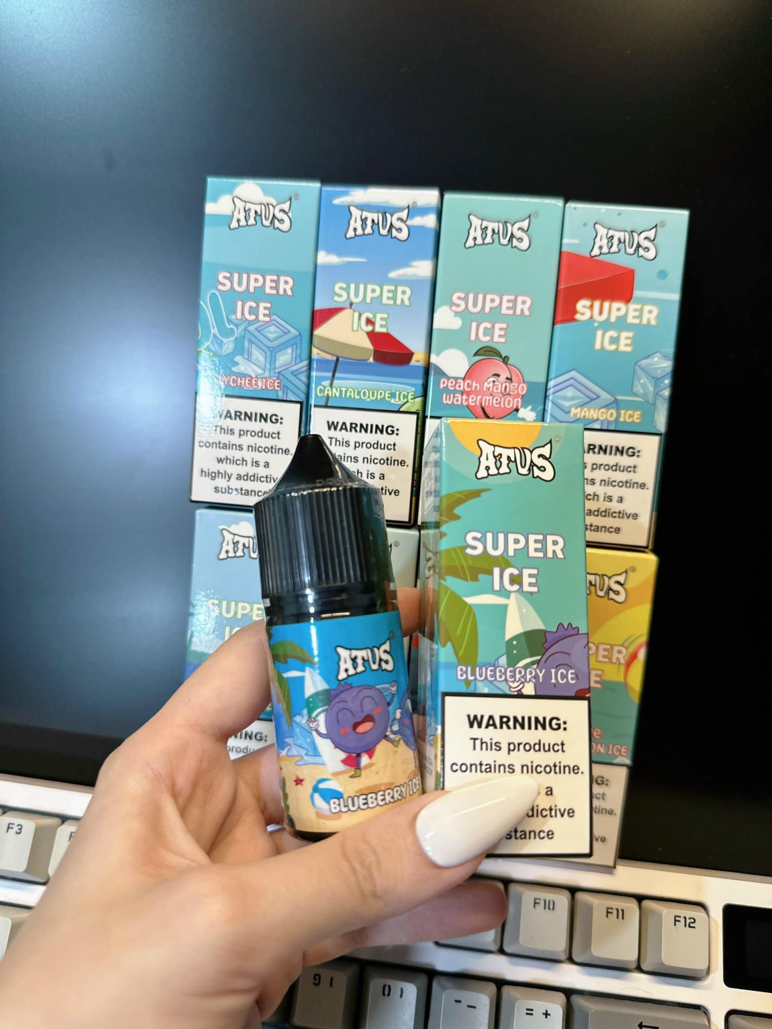 Giới thiệu và review chi tiết chai ATVS Super Ice Saltnic (30ml / 50mg)