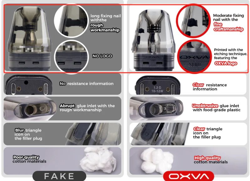 Cách check đầu Pod Xlim Oxva thật hay giả (auth hay fake)