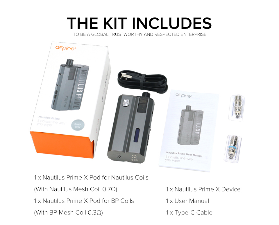 Aspire Nautilus Prime Pod Kit 60W