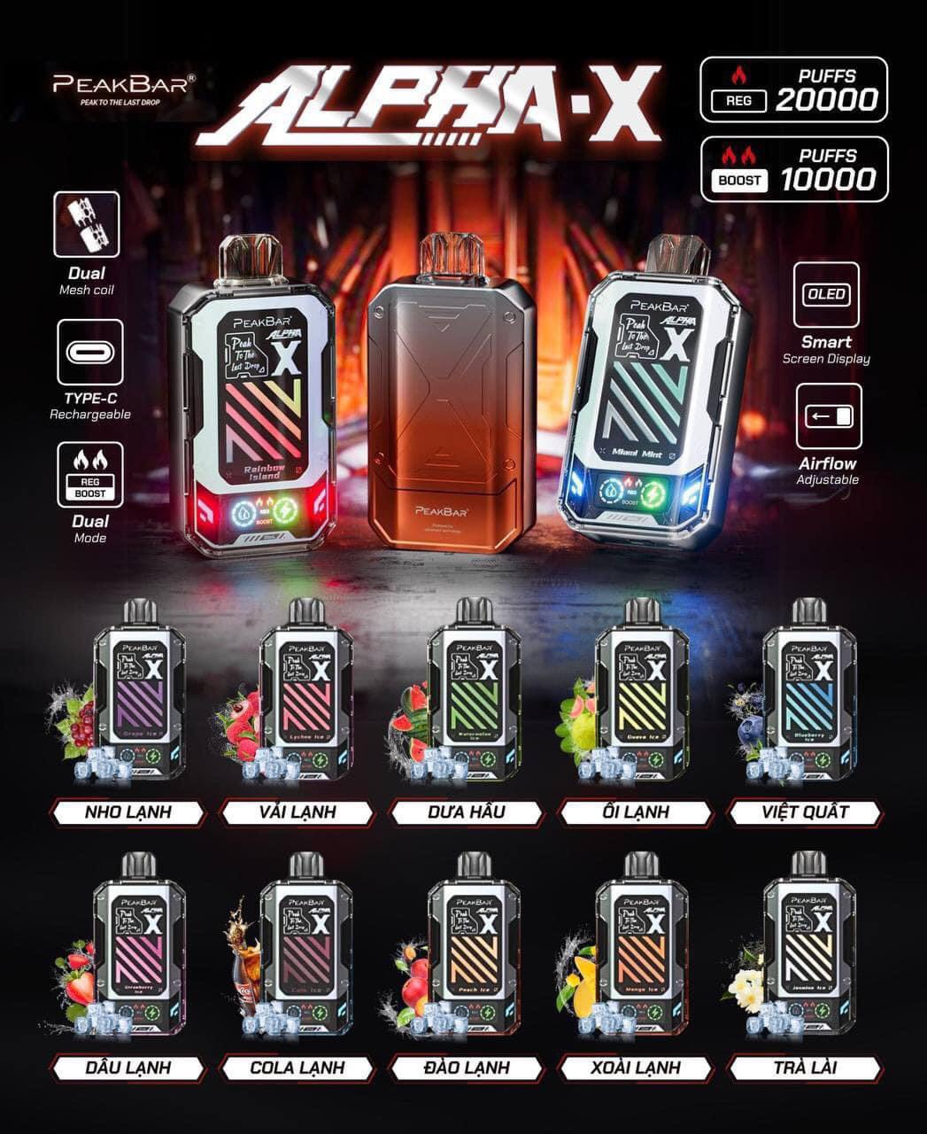 Review chi tiết Alpha X 20000 Hơi (50mg) - Pod 1 lần