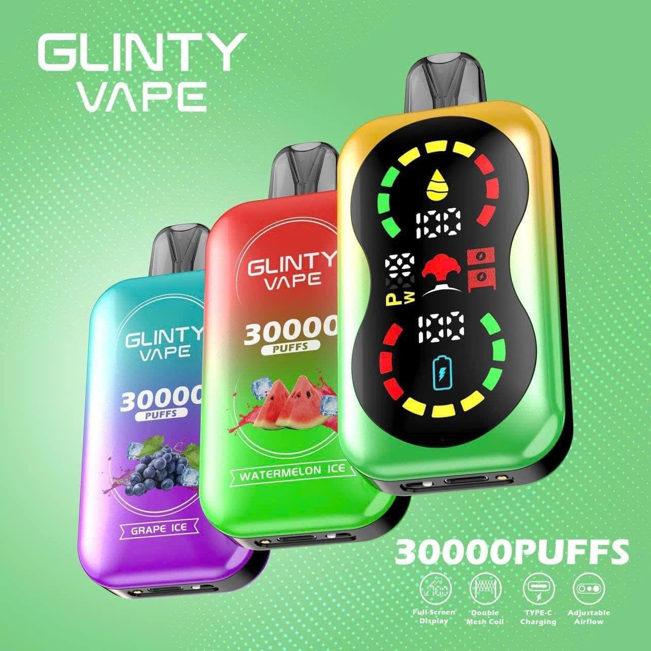 Review chi tiết Pod 1 lần Glinty Vape 30000 Hơi (50mg)