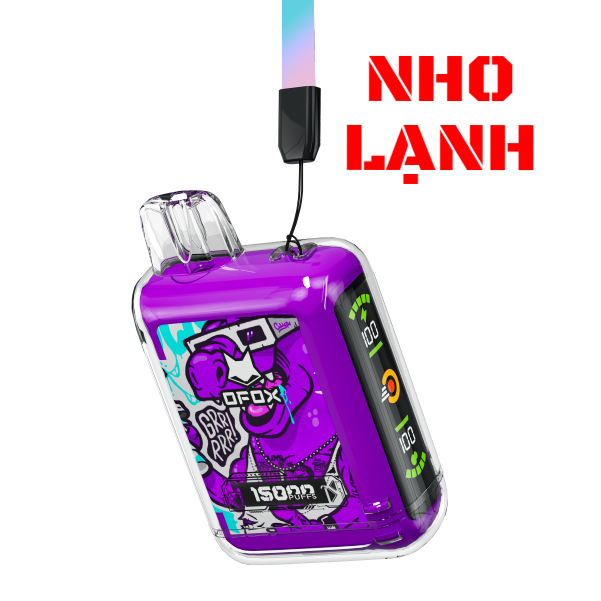 Ofox Seg Bar 15000 Hơi Nho Lạnh (50mg) – Pod 1 Lần
