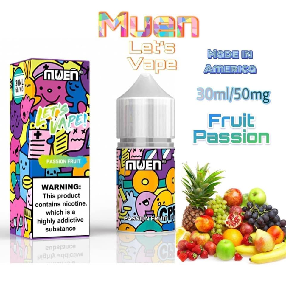 Muen Passion Fruit Chanh Dây Saltnic (30ml / 50mg)