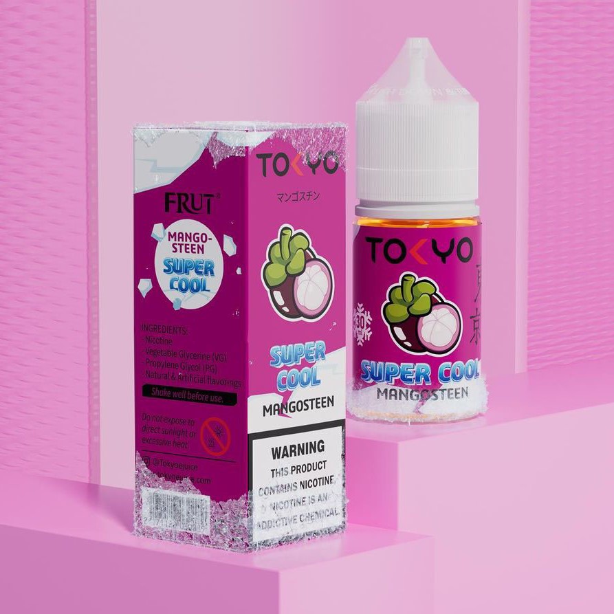 Tokyo Super Cool Măng Cụt Lạnh Saltnic (30ml / 35mg / 50mg)