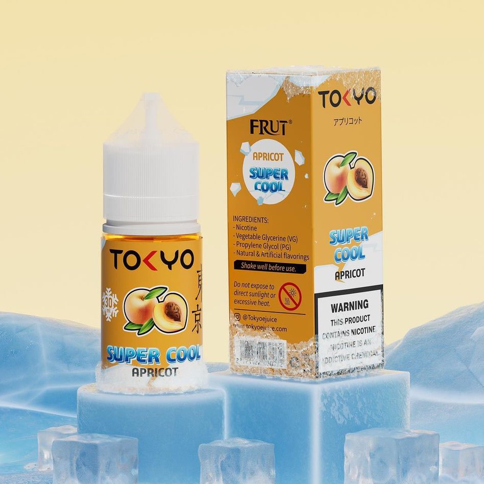 Tokyo Super Cool Quả Mơ Saltnic (30ml / 35mg / 50mg)