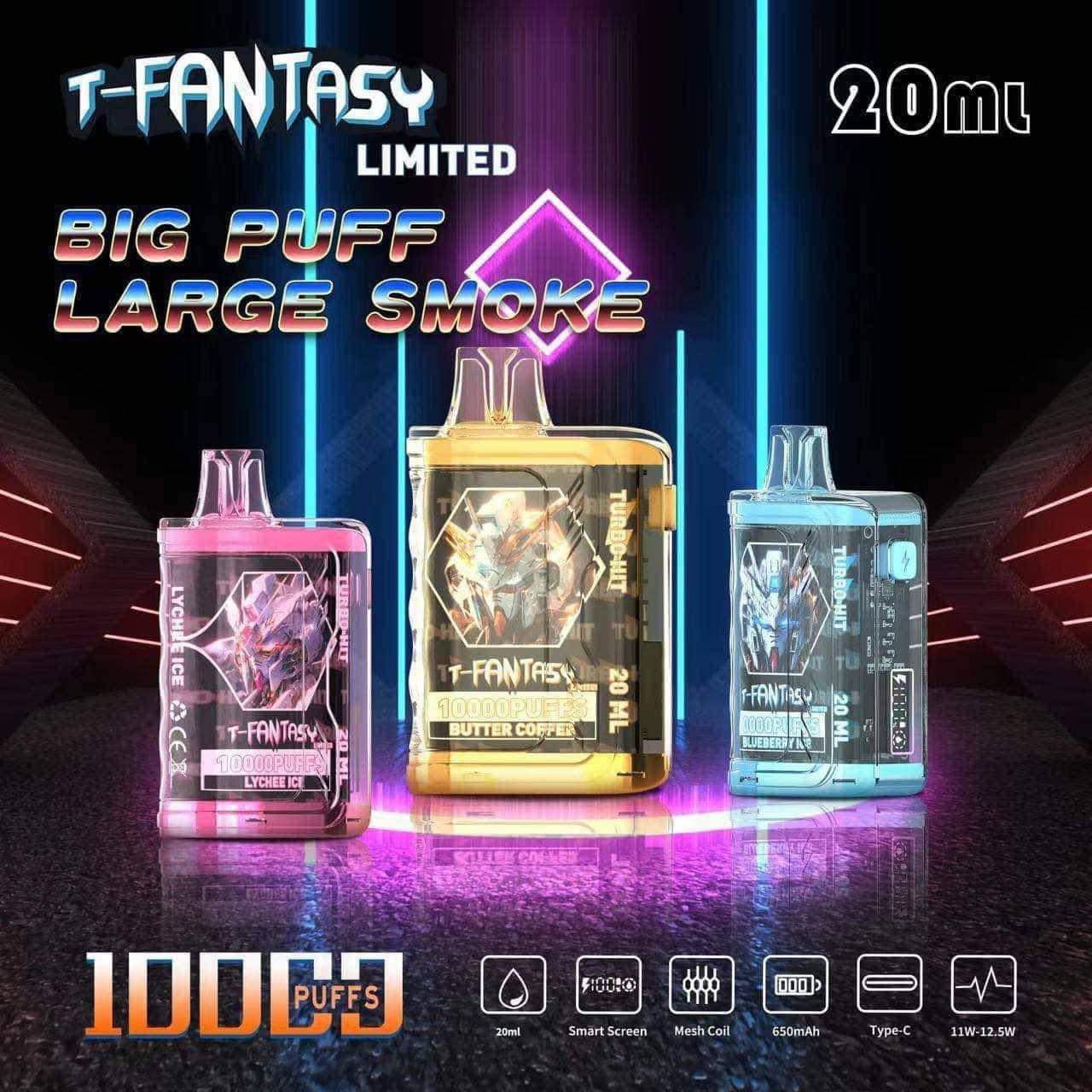 T – Fantasy Limited 10000 Hơi Vải Lạnh (50mg) – Pod 1 Lần
