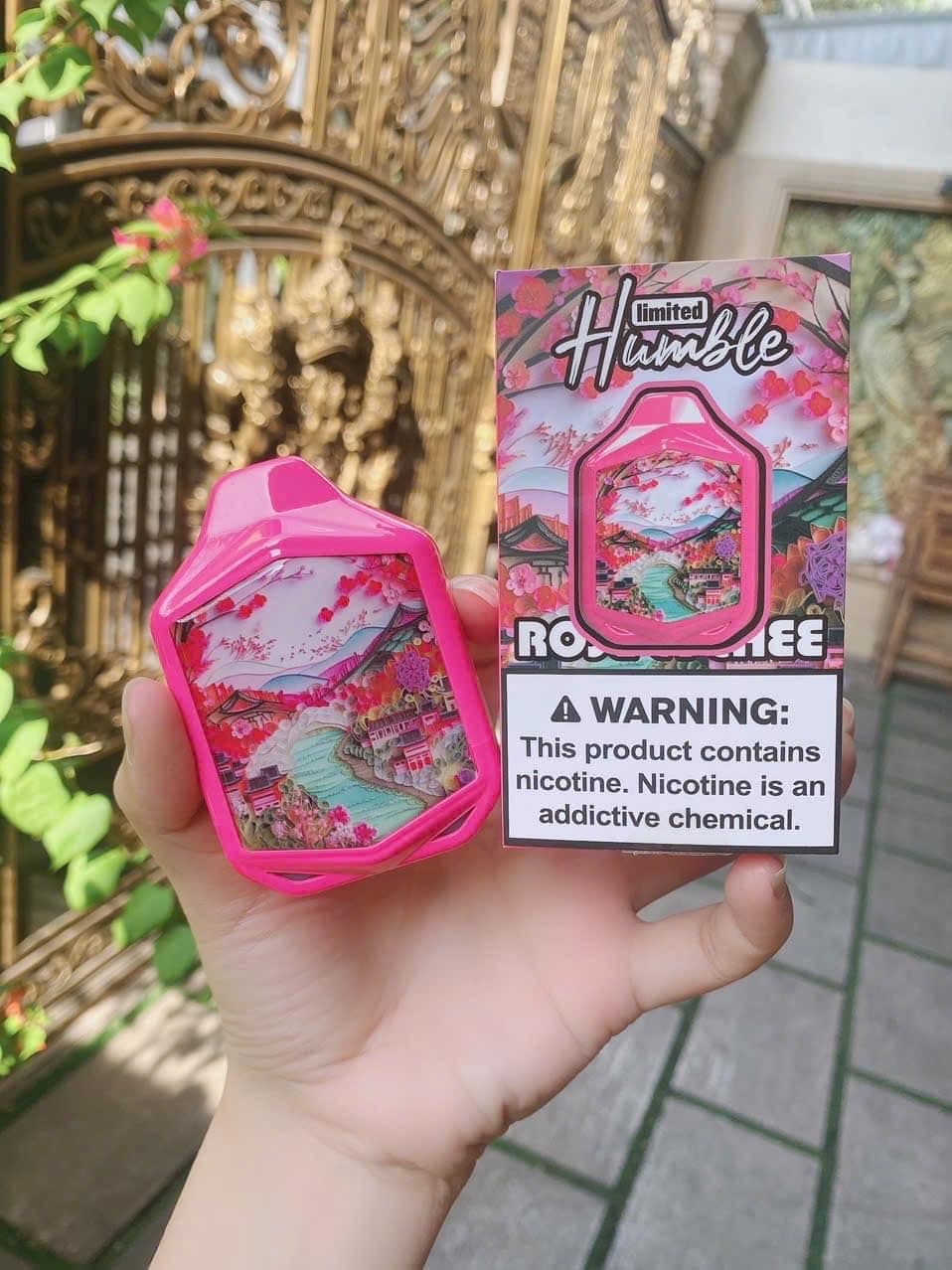 Humble (Limited) 12000 Hơi - Vải Thiều Rose (50mg) – Pod 1 Lần