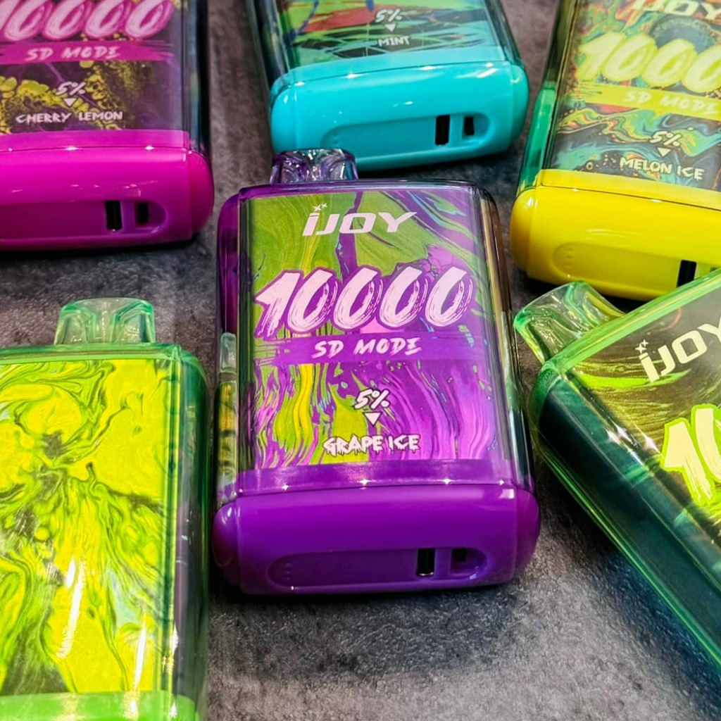 Ijoy Boom SD 10000 Hơi Nho Lạnh (50mg) – Pod 1 Lần