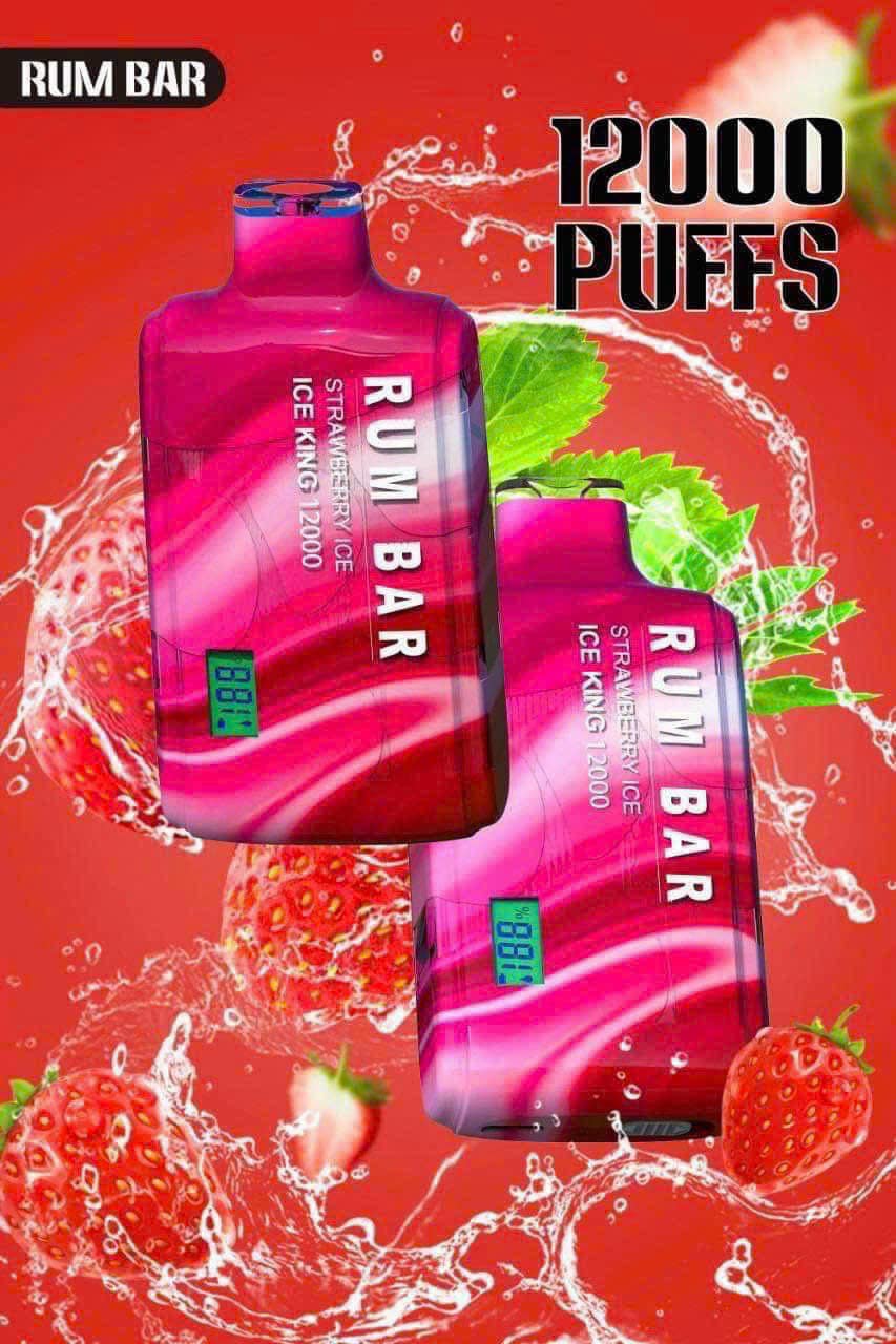 Rum Bar 12000 Hơi - Dâu Lạnh (50mg) – Pod 1 Lần