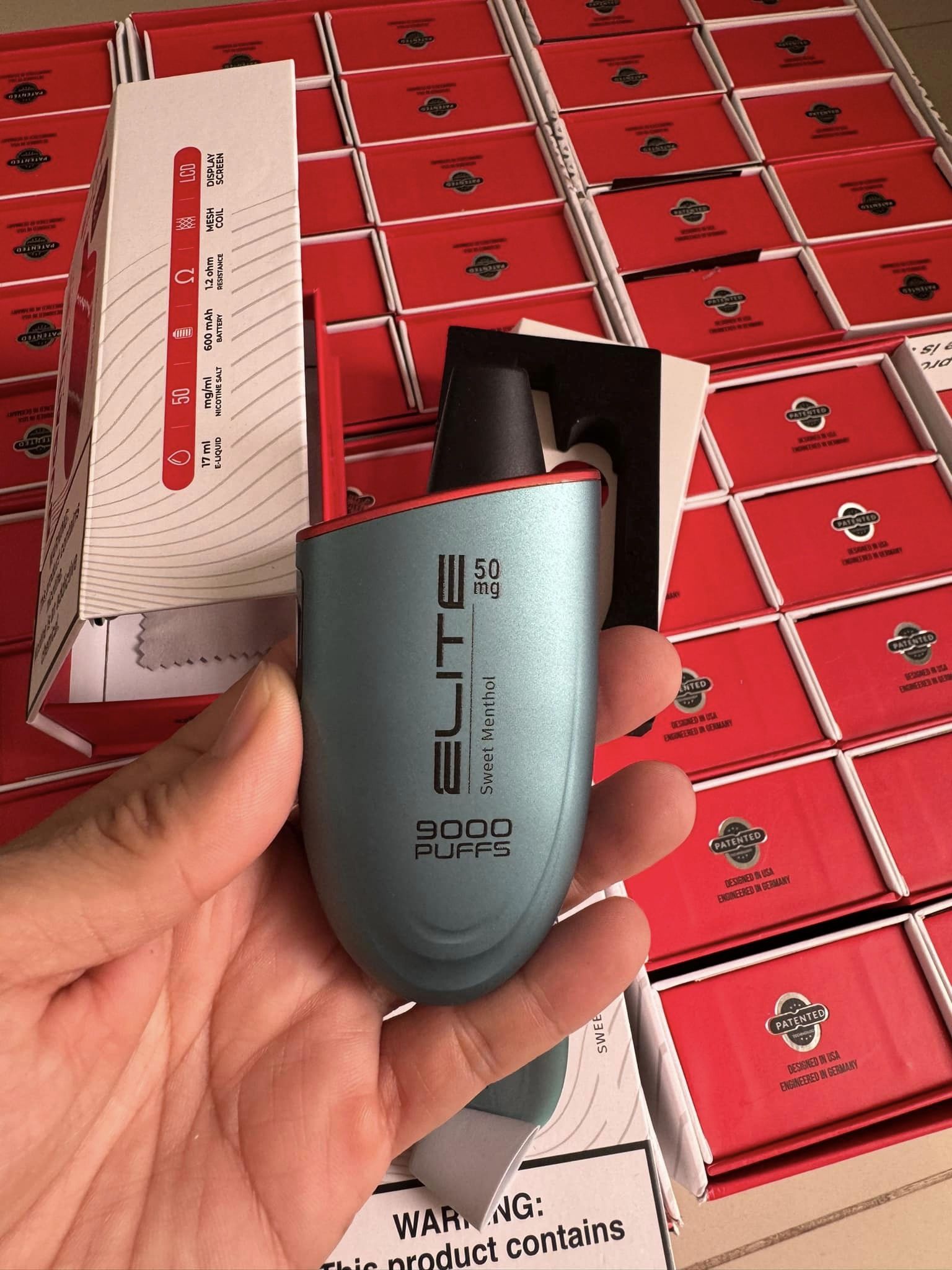 Bugatti Elite 9000 Hơi Kẹo Bạc Hà (50mg) – Pod 1 Lần